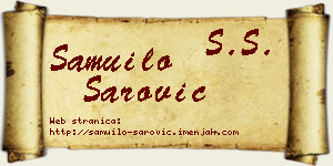 Samuilo Šarović vizit kartica